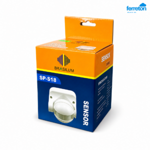 SENSOR DE MOVIMIENTO 180 GRADOS SP-S18 BRASILUM (00060)