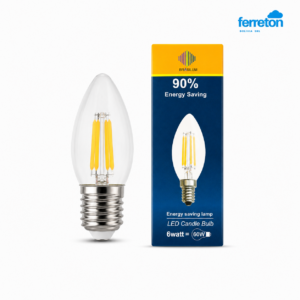 FOCO LED 6W E27 VELA TRANS 3000K BRASILUM (02565)
