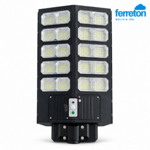 LUMINARIA PUBLICA LED SOLAR 2000W SMD 6500K 10-MOD JORTAN (02476)
