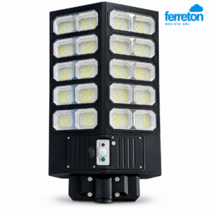 LUMINARIA PUBLICA LED SOLAR 2400W SMD 6500K 12-MOD JORTAN (02475)