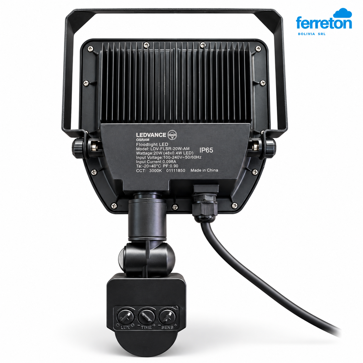 Foco LED industrial con sensor de movimiento