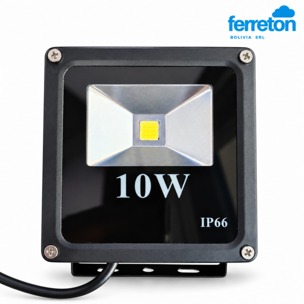 Foco LED negro 10W IP66 (1)