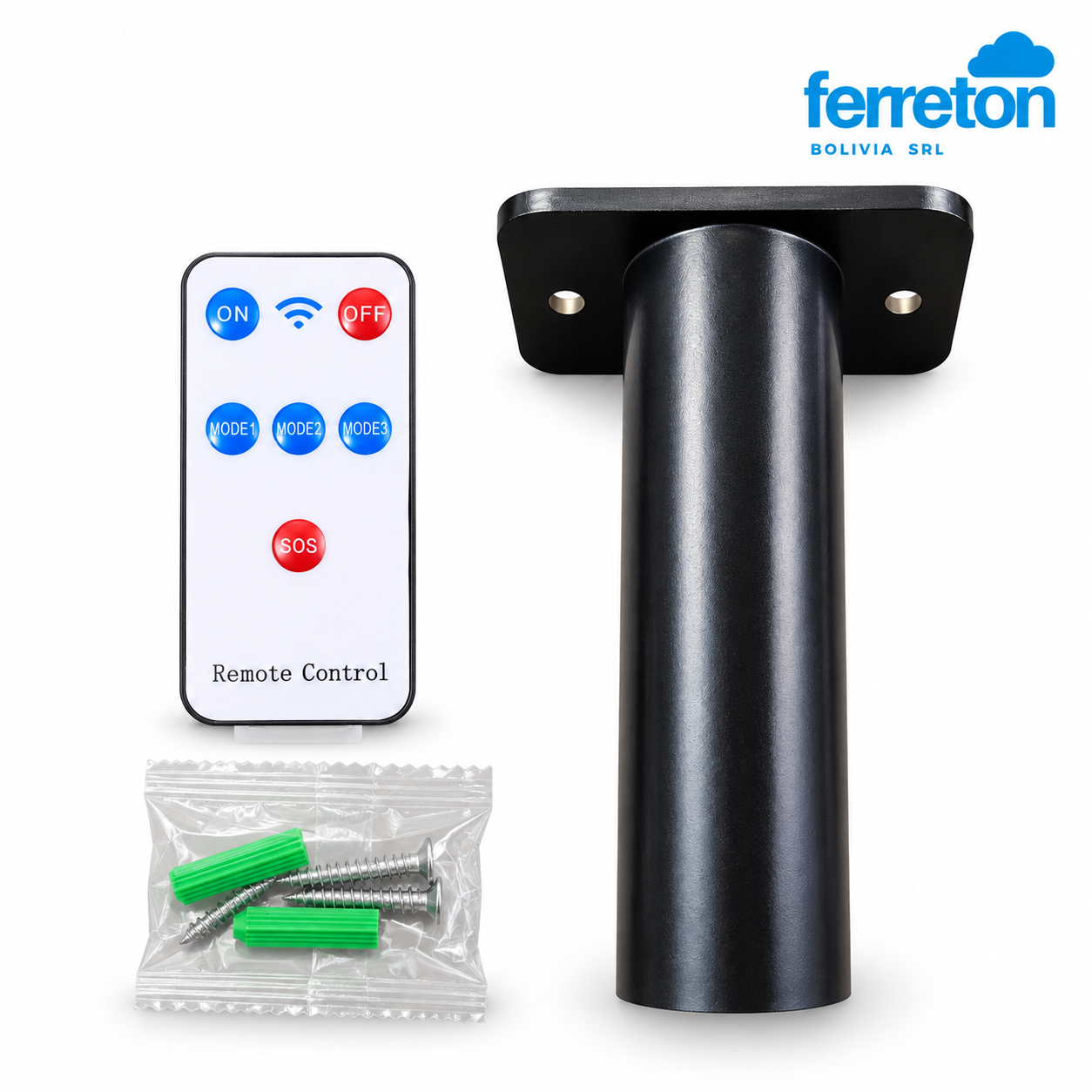 Kit de control remoto y soporte metálico