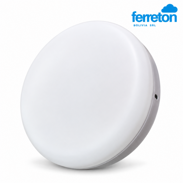 Luminaria LED circular con logo Ferreton