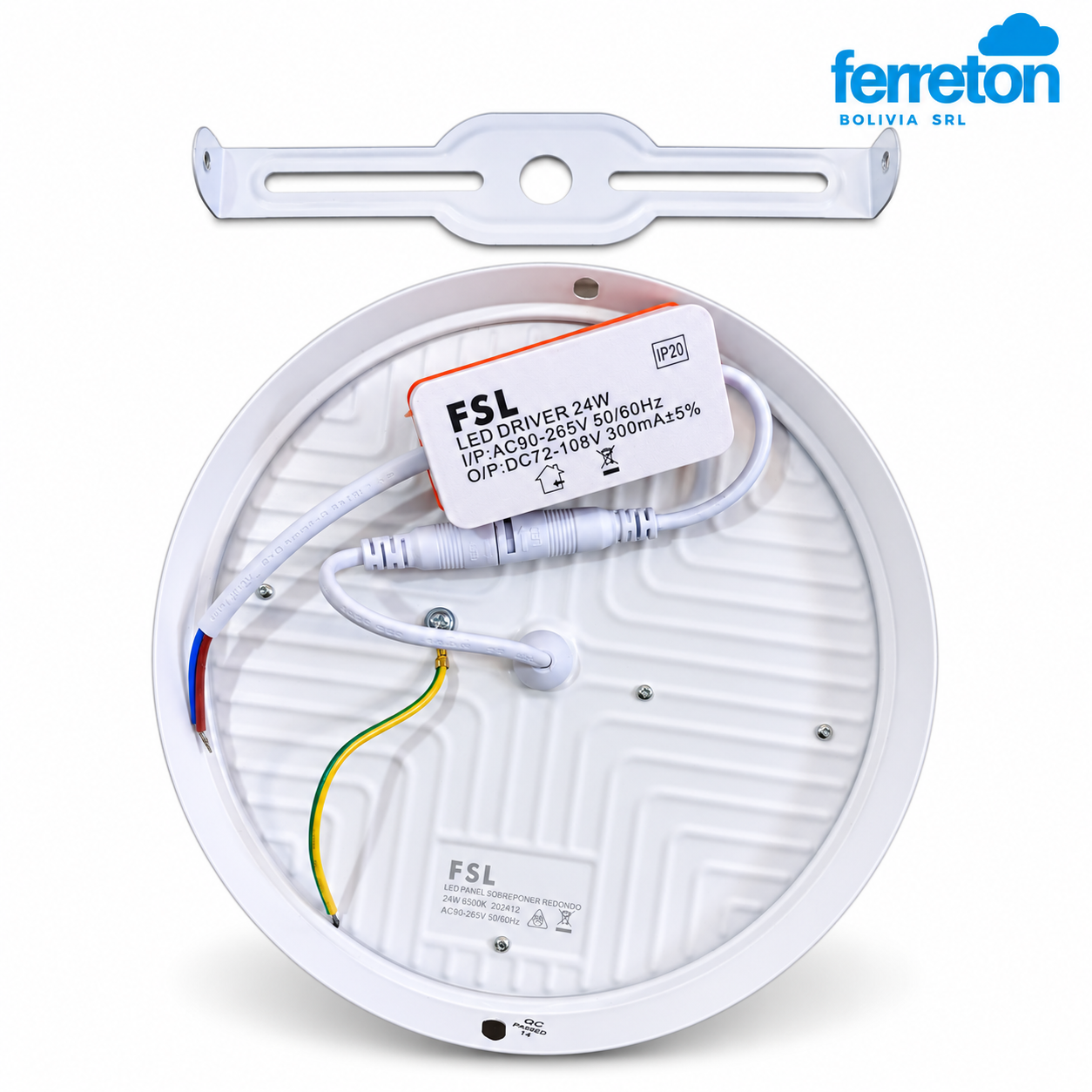 Panel LED Redondo con Soporte